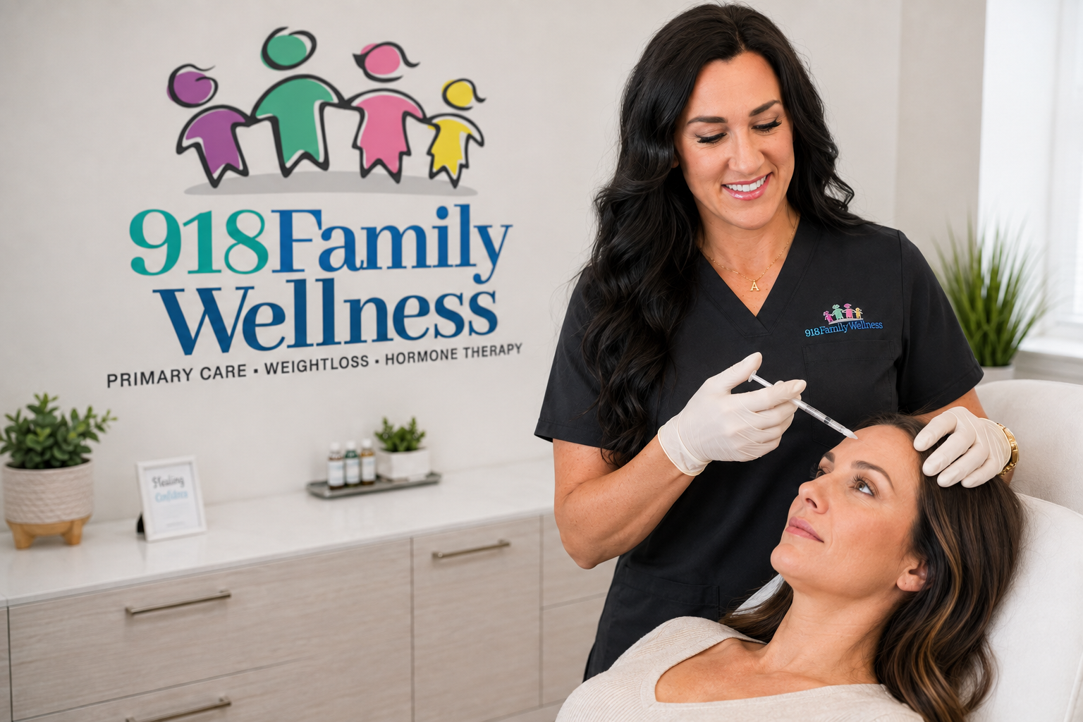 Andrea Allen performing a Botox treatment for a patient